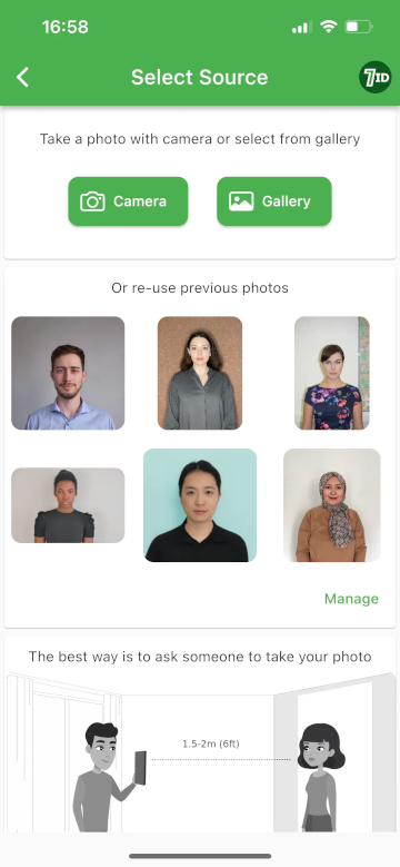 7ID-sovellus: Kypros Visa Photo Maker